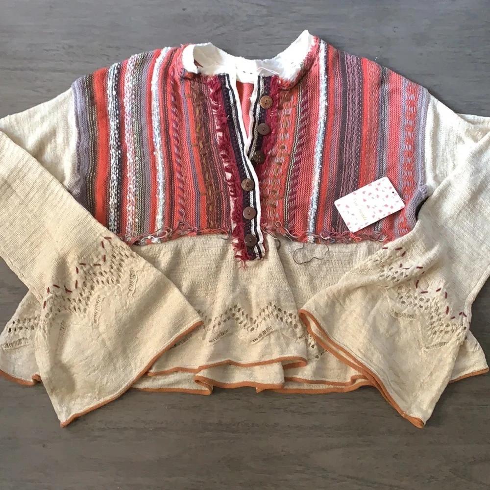 COPY - NWT! FP Free People Meadow Lakes Sweater Sz XS - Picture 4 of 7